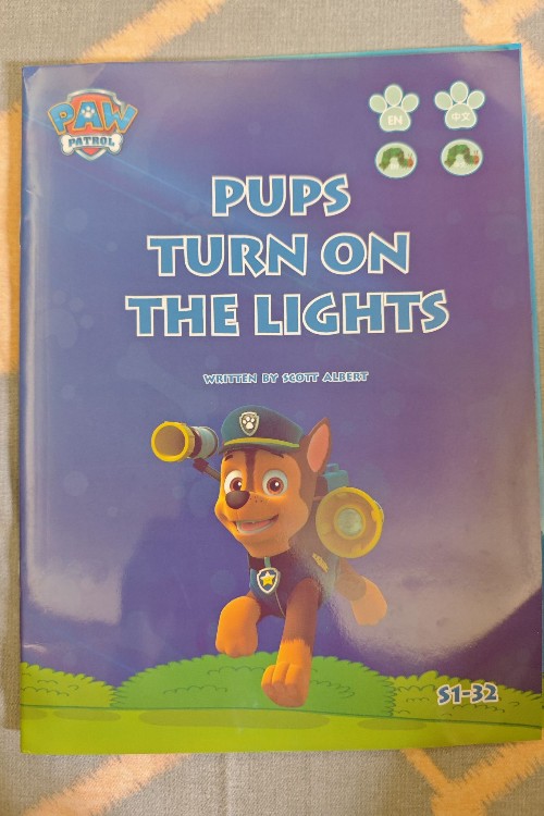 pups turn on the lights