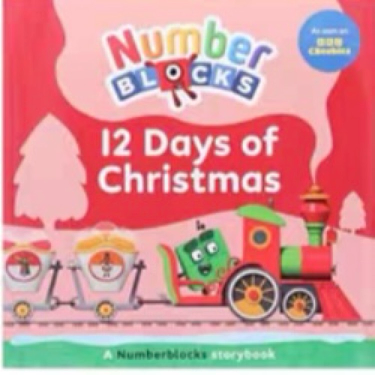 Number blocks 12 days of Christmas