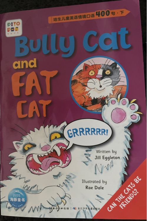 Bully cat and fat cat