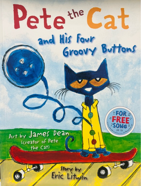 Pete the Cat and His Flour Groovy Buttons