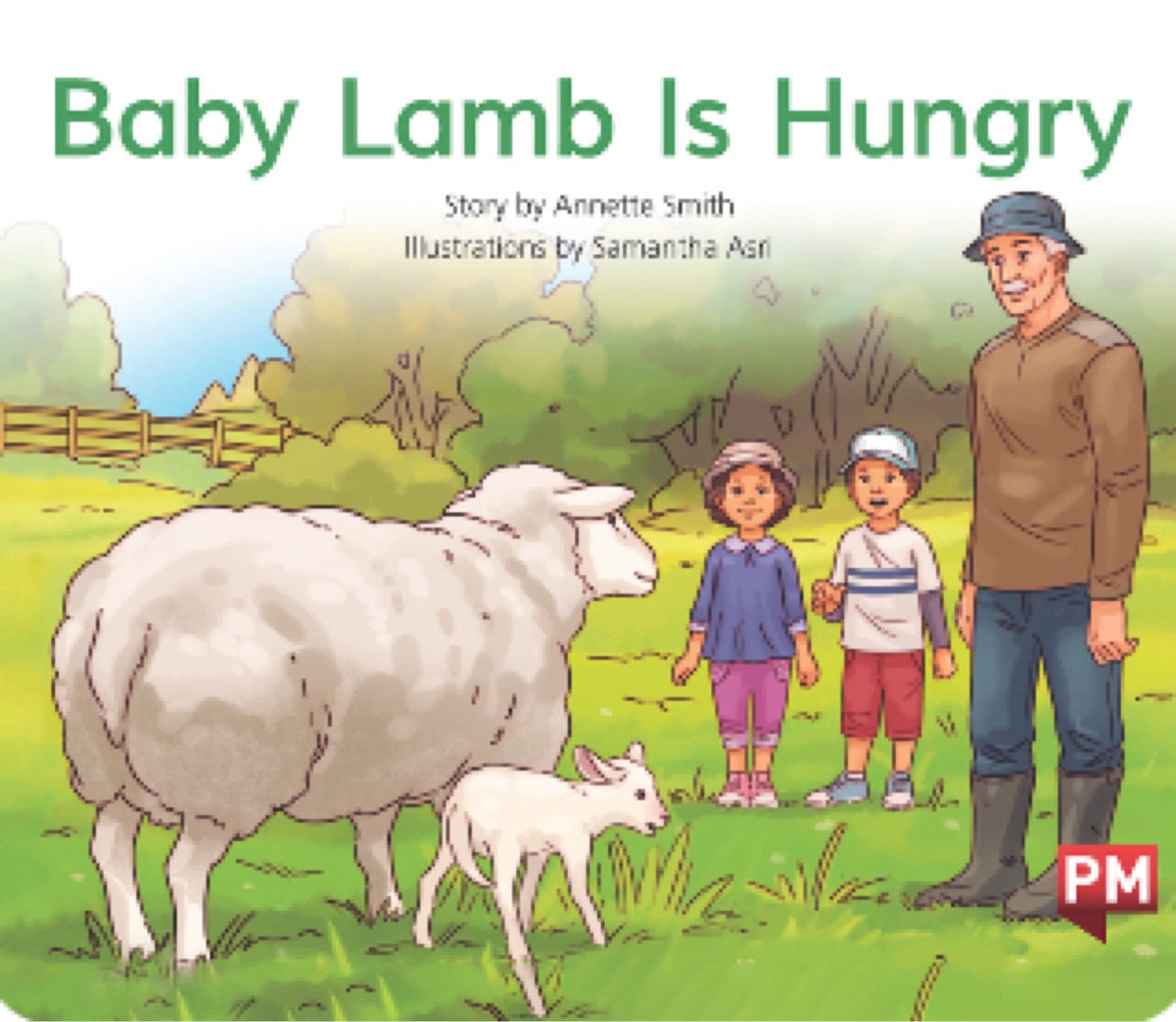 Baby lamb is hungry PM