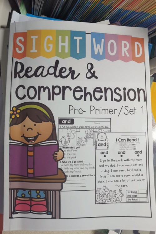 sight word reader & comprehension