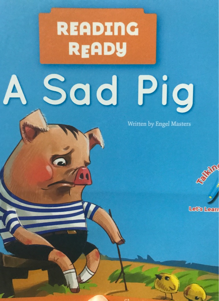 A sad. Pig