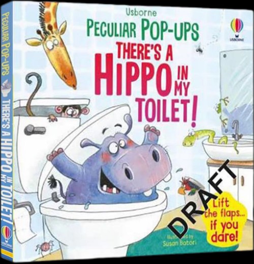 英文原版 Usborne Pop-up: There's a Hippo in my Toilet! 3D立體書(shū) 翻翻書(shū) 幼兒智力開(kāi)發(fā)空間想象趣味繪本 科普讀物 尤斯伯恩 23年新品 .