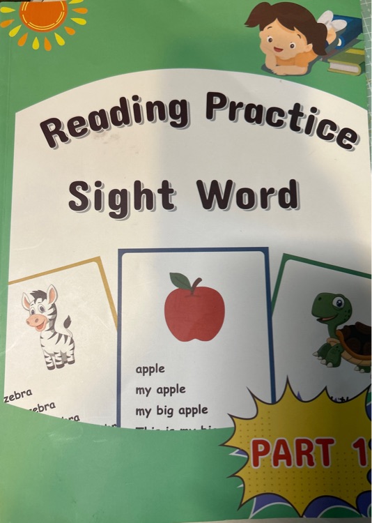 reading practice sight word part 1