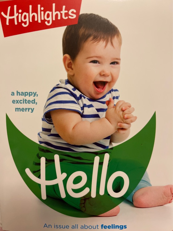 Highlights a happy, excited, merry Hello