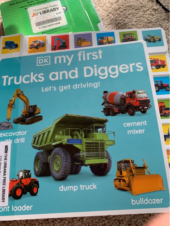 my first trucks and diggers