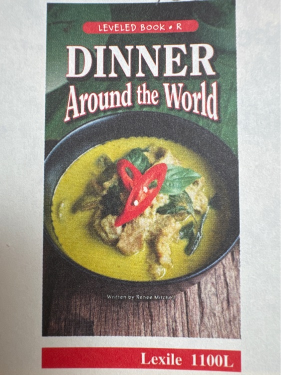 Dinner around the world(raz R)