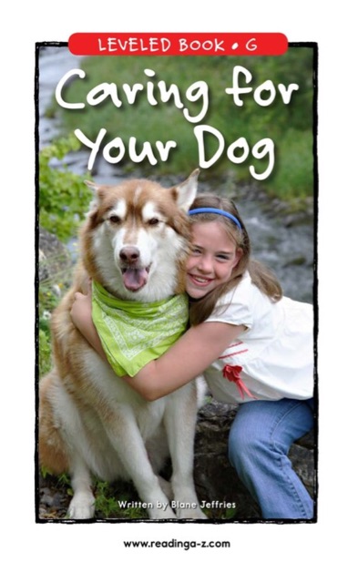 54 Caring for Your Dog (RAZ G)