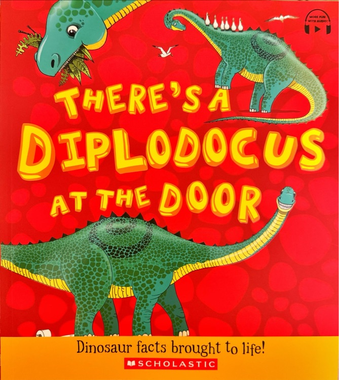 There's a diplodocus at the door