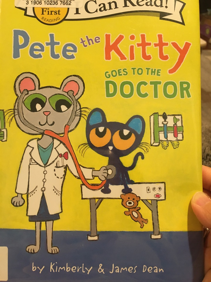 Pete the kitty goes to see the doctor