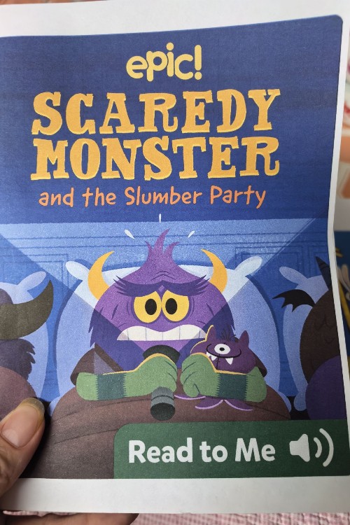 scaredy monster and the slumber party