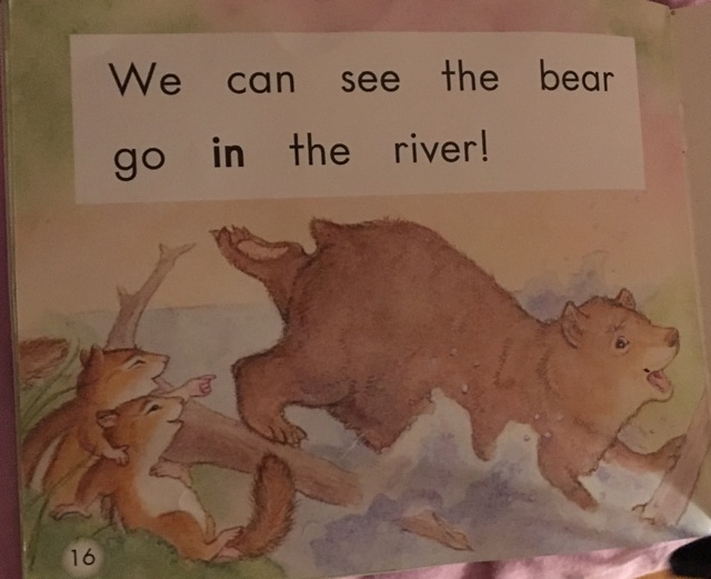 举例:这是海尼曼中一本over the river,书中本来自带图画,看上去比较