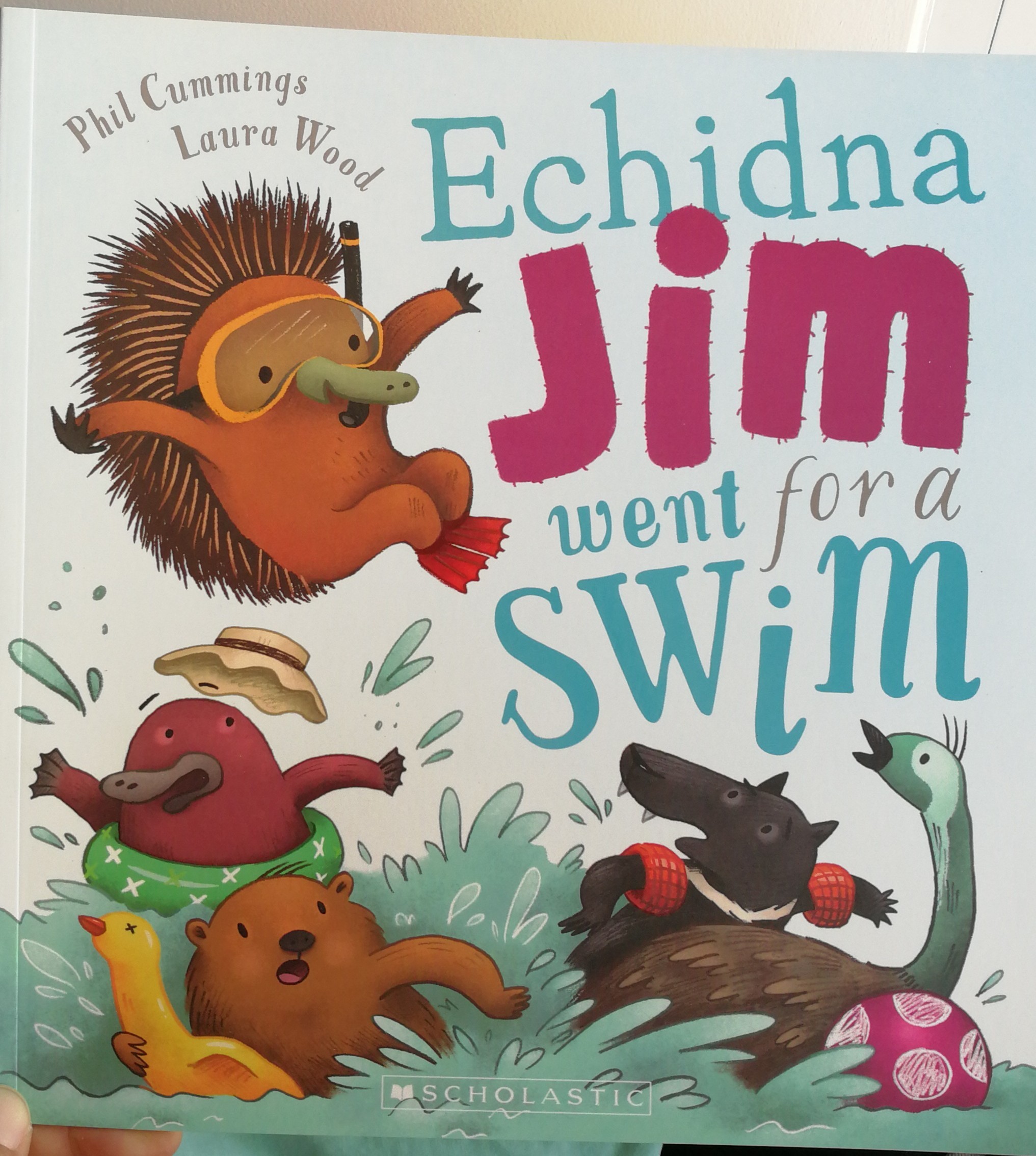 echidna jim went for a swim