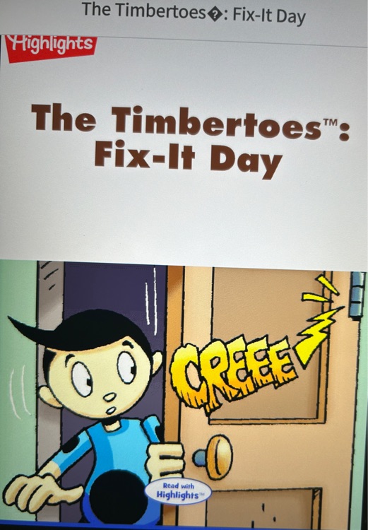 The Timbertoes: Fix-It Day