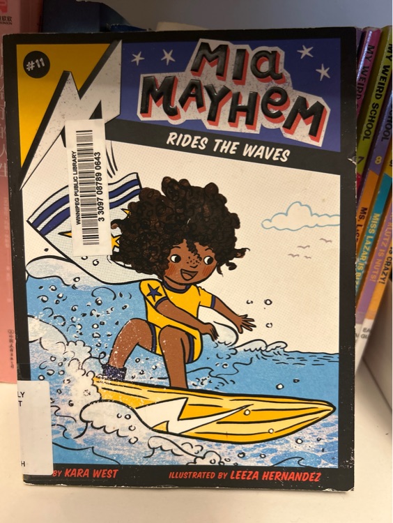 Mia Mayhem Rides the Waves