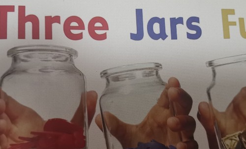 three jars full