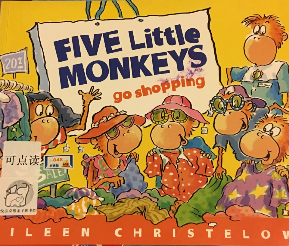 five little monkeys go shopping