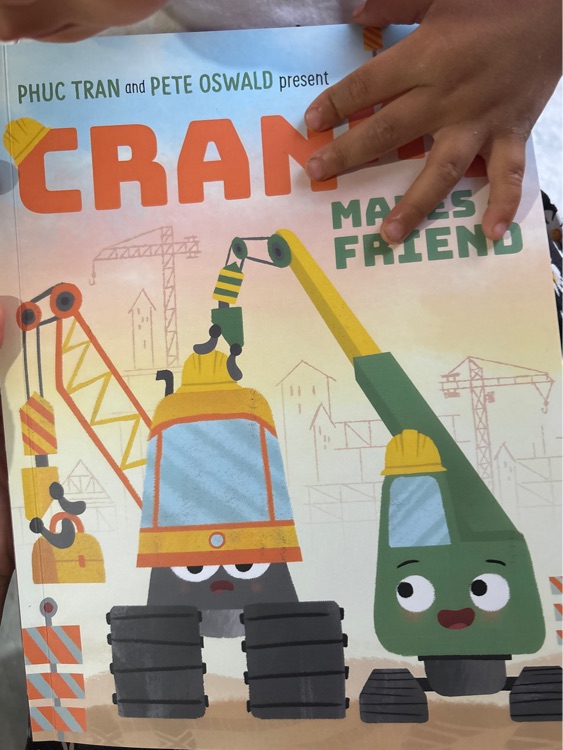 Cranky makes a friend
