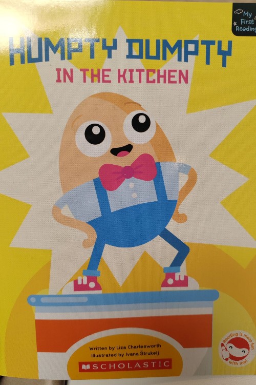 my first reading: humpty dumpty in the kitchen