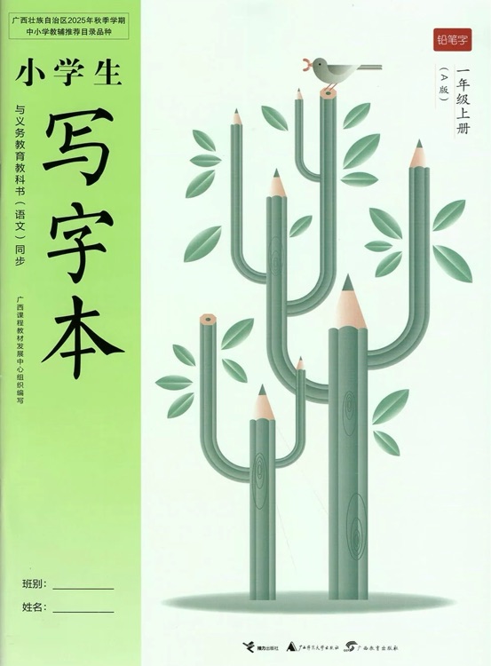 小學(xué)生寫字本1一年級上冊A版