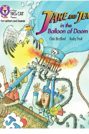 Jake and Jen in the balloon of doom