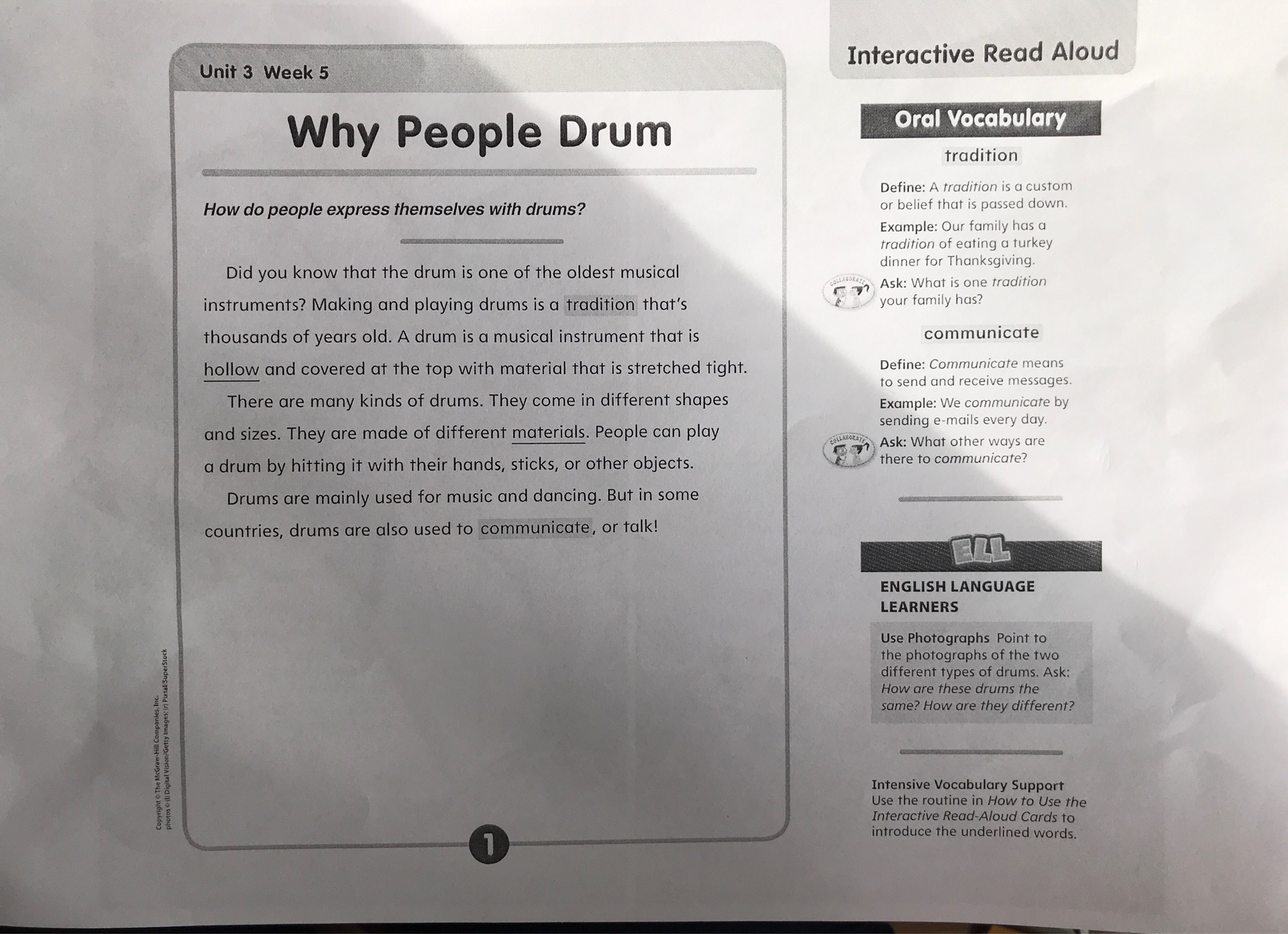 read aloud-why people drum