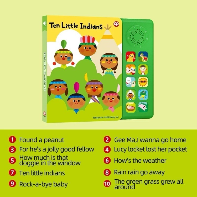 兒歌發(fā)聲書Ten little Indians