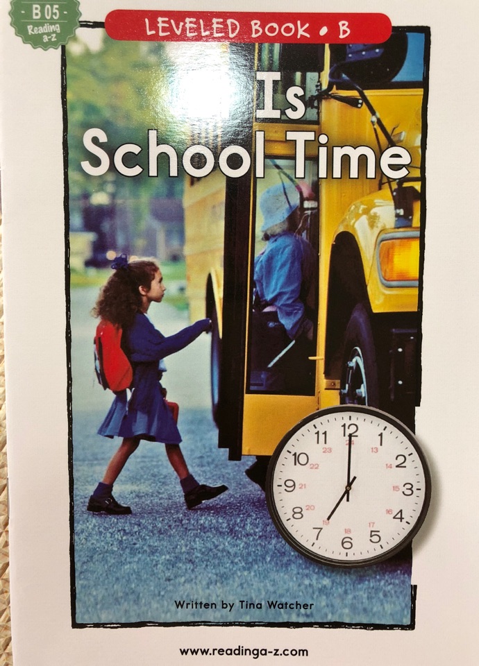 It is school time