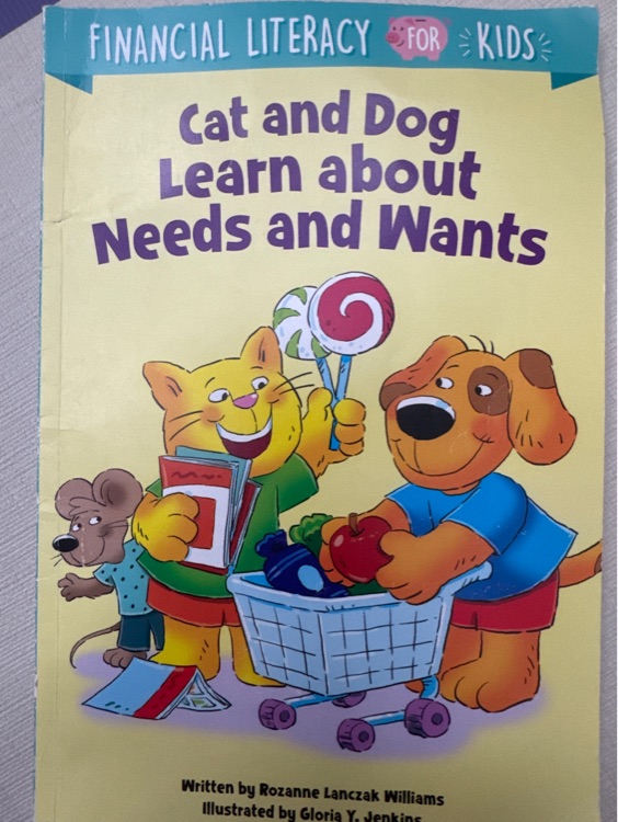 Cat and dog learn about needs and wants