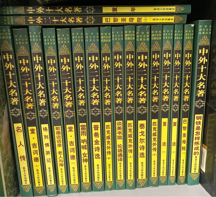 中外二十大名著