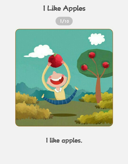 I like apples