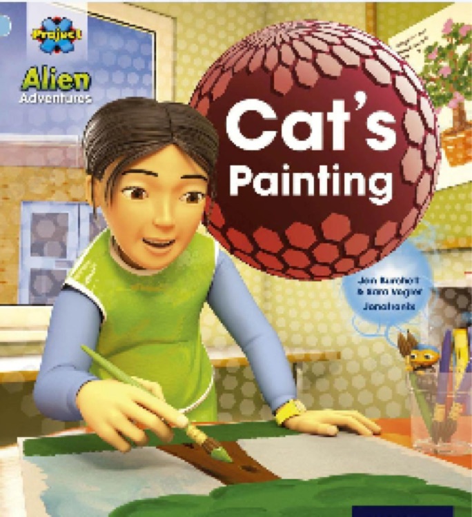Cat's painting