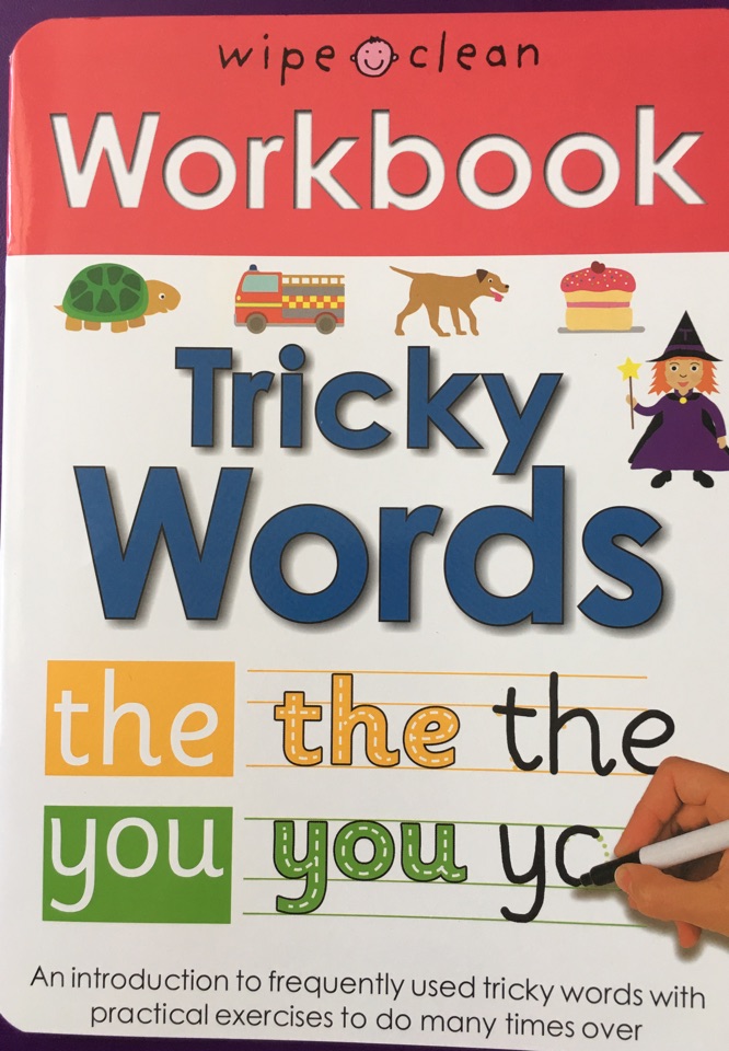 work book tricky  words