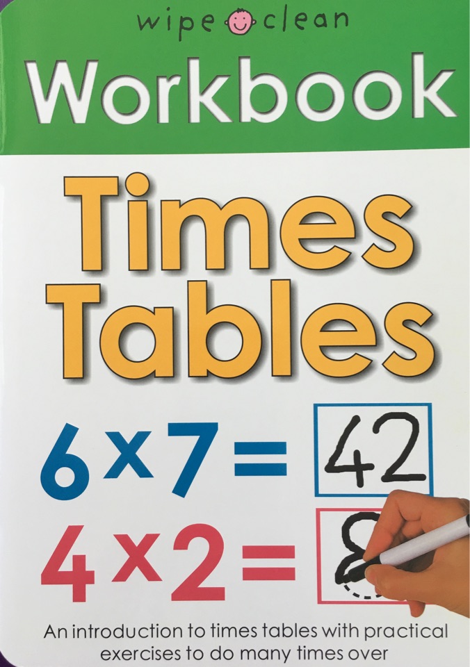 work book times tables