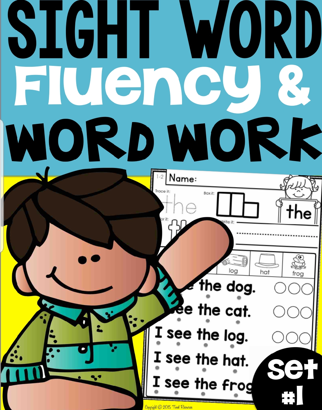 sight word fluency &word work set 1