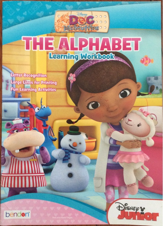 The alphabet learning workbook