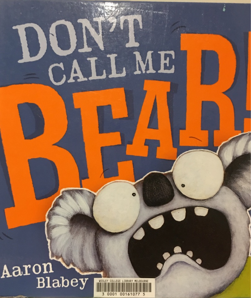 Don't call me bear!