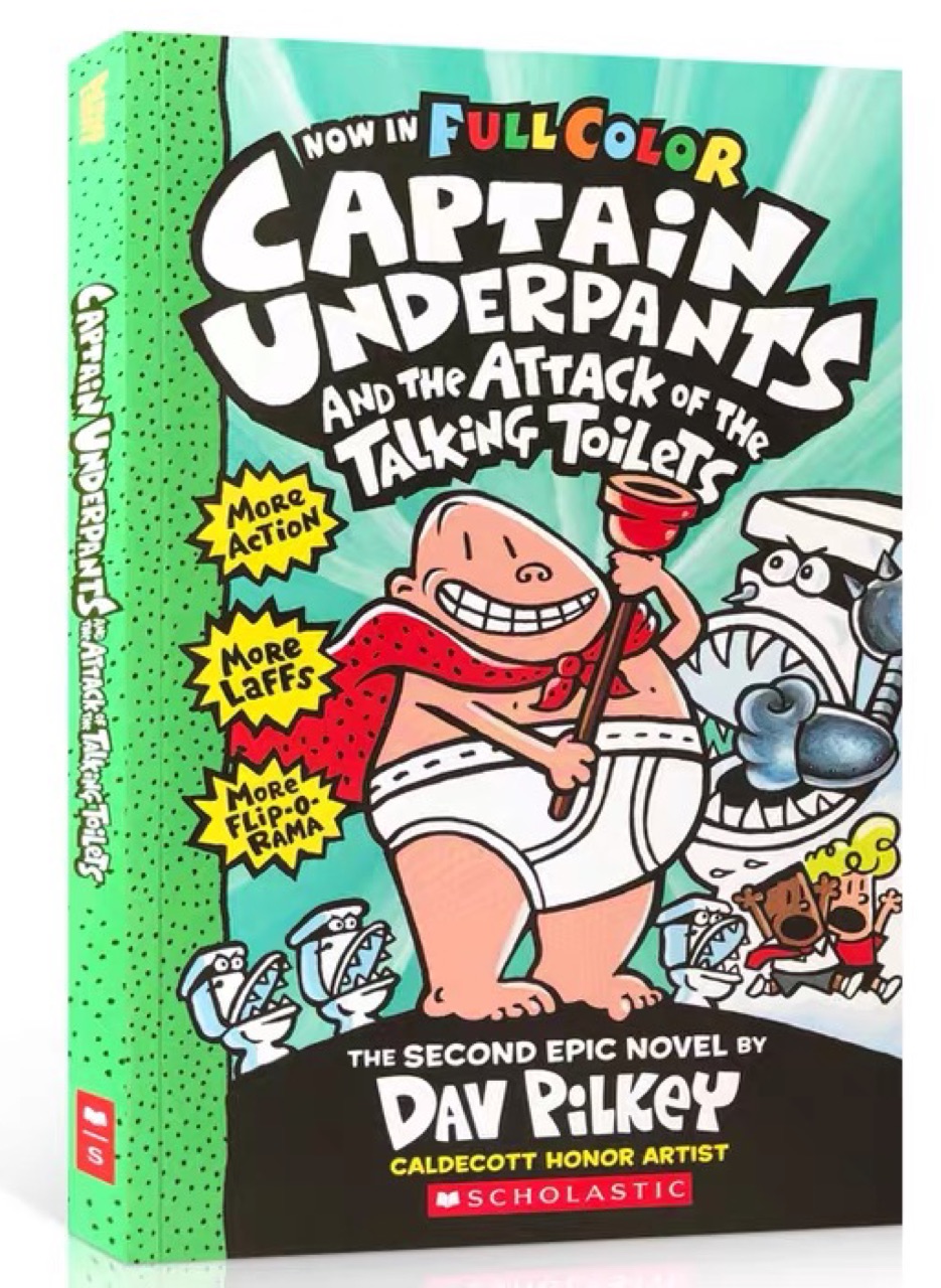 Captain Underpants #2: Attack OF The Talking Toilets Color Edition[7-12歲]