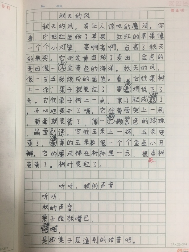 仿寫  秋天的雨