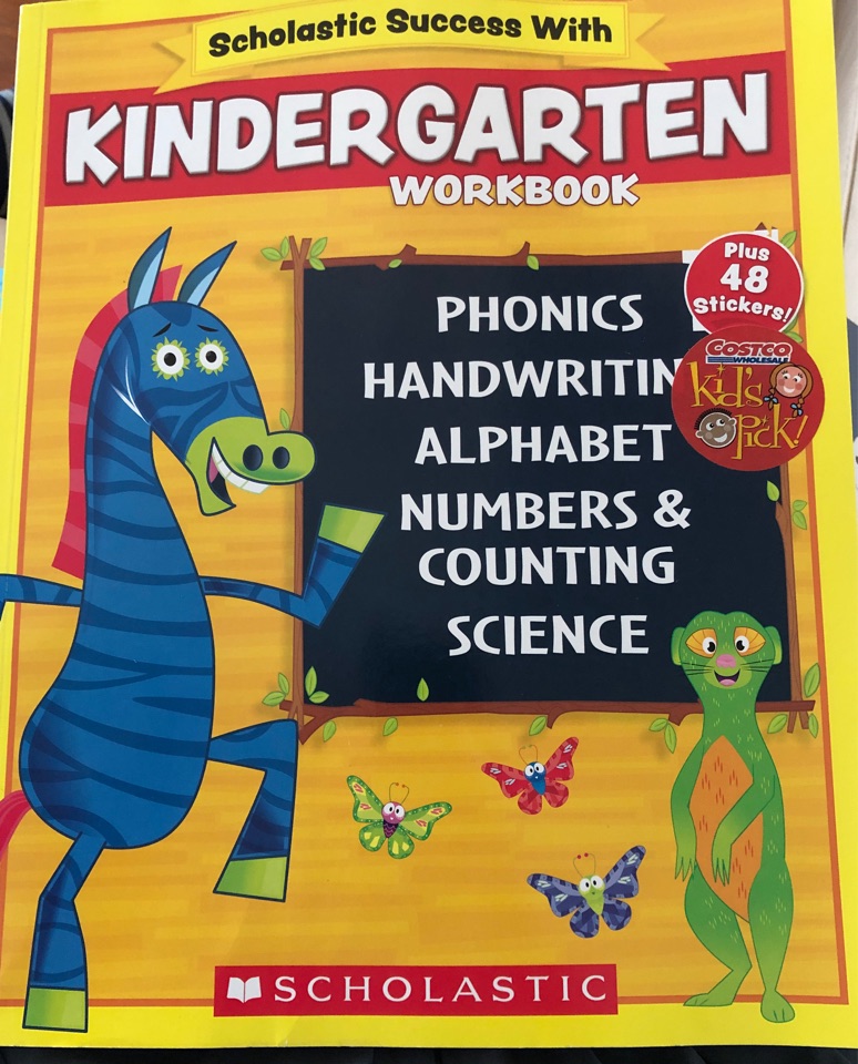 kindergarten workbook