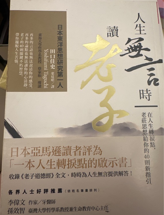 人生無言時獨老子