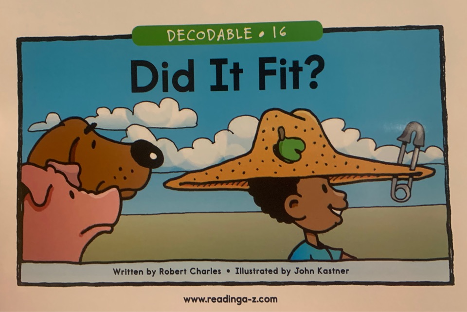 RAZ Decodable: 16 Did It Fit?