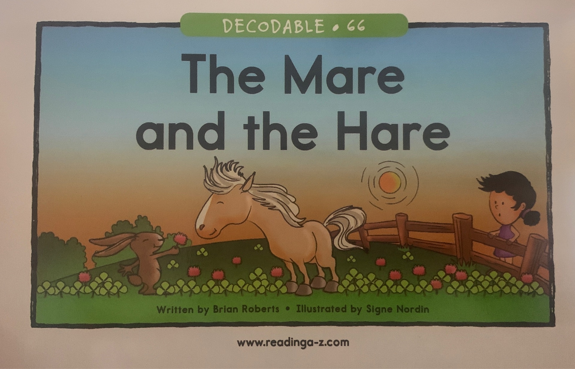 RAZ Decodable: 66 The Mare and the Hare