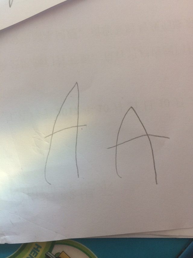 大寫(xiě)A