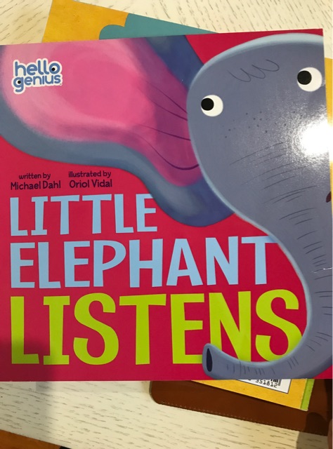 Little elephant listens