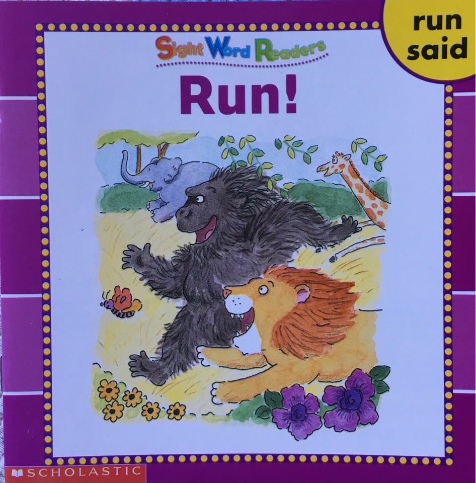 Scholsatic Sight Word Readers 視覺詞讀本：Run