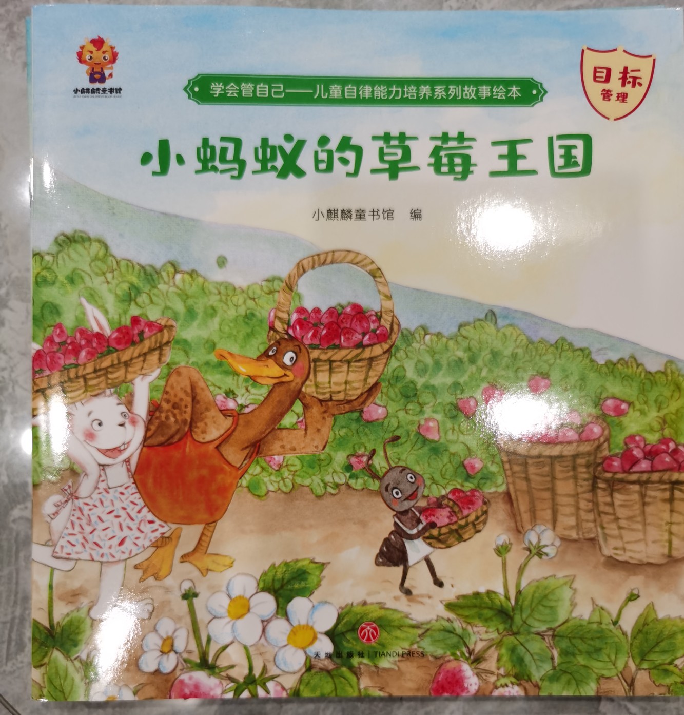 兒童自律能力培養(yǎng)系列故事繪本(8冊)學會管自己—小螞蟻的草莓王國