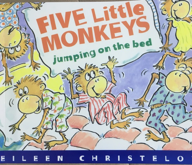 Five little monkeys jumping on the bed