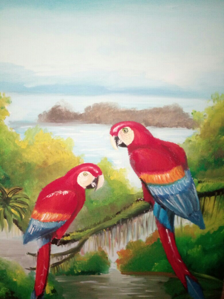 油畫，周邊